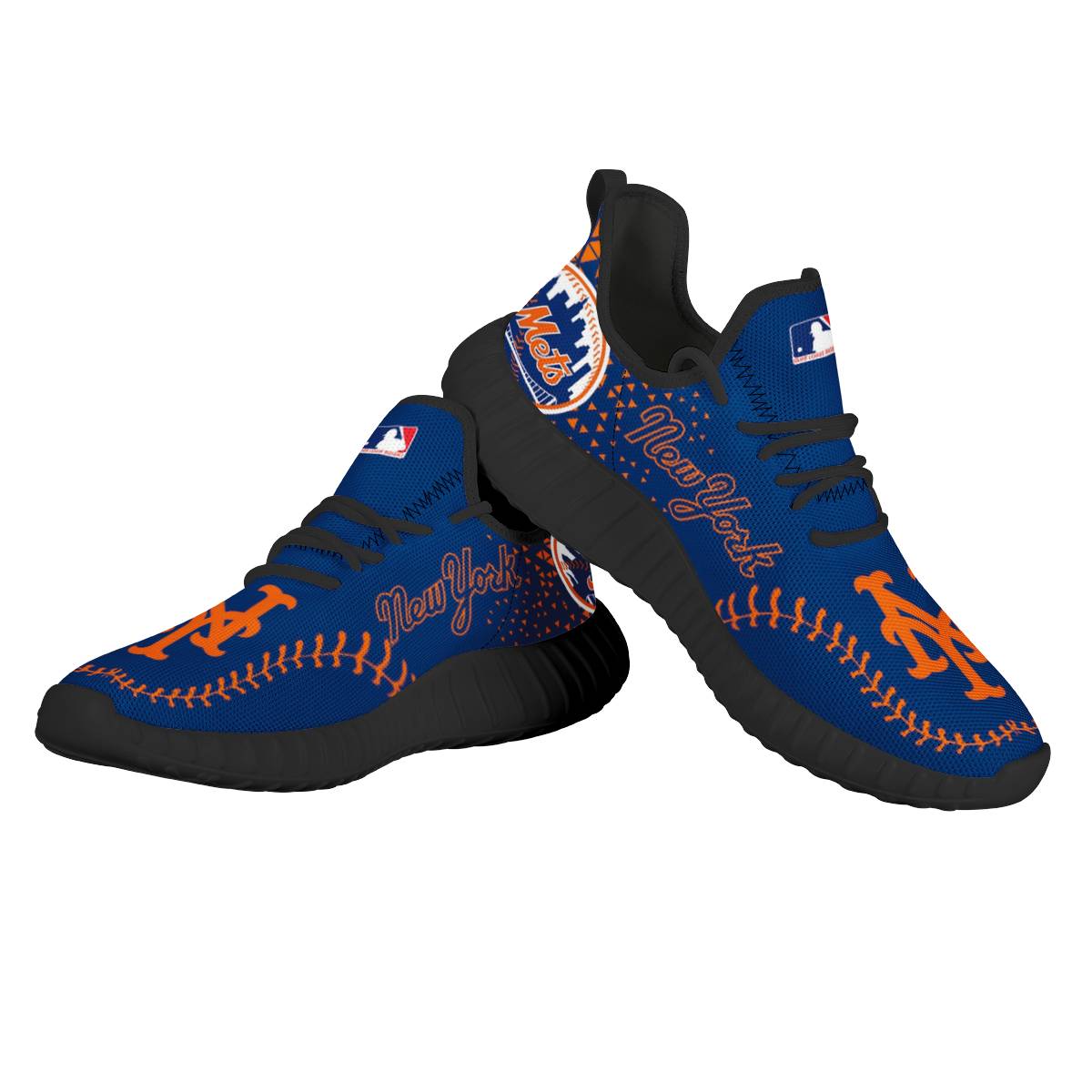 Men's New York Mets Mesh Knit Sneakers/Shoes 002